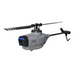 C127AI Recognition Mini RC Helicopter with 1080P Camera, 2.4G 4CH Single-Rotor Brushless Scout Drone Military Aircraft Helicopter Outdoor Toys Gift for Adults Beginners, 1Battery