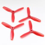 AvatarRC Geniune Dalprop T4045-3 (4×4.5×3) Tri Blade Red Propellers for 250 Size Quadcopters, Drones, and Multi-rotors – Perfect for 210mm to 300mm frames