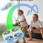 SYMA Kids Drone with LED Lights – X880 Indoor Drone with Altitude Hold, Easy to Fly Quadcopter with Full Protection, 360° Flips RC Helicopter UFO Gift for Adults Beginners