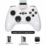 Mfi Game Controller for Iphone PXN Speedy(6603) iOS Gaming Controllers for Call of Duty Gamepad with Phone Clip for Apple TV, Ipad, iPhone (White)