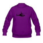 Women’s Helicopter Lightweight Hoodie Purple