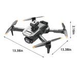 Aerial Photography Drone For Kids – Foldable Drone Toy – Mini Remote Control Quadcopter With 1080P HD FPV Camera, Altitude Hold, Headless Mode And One Key Start – Gifts