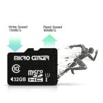 INLAND Micro Center 32GB Class 10 Micro SDHC Flash Memory Card with Adapter for Mobile Device Storage Phone, Tablet, Drone & Full HD Video Recording – 80MB/s UHS-I, C10, U1 (2 Pack)