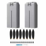 Mini 2 Intelligent Flight OEM Battery with Dronemanhub Propellers, Two Pack (for DJI Mini 2 Drone ONLY)