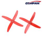 AvatarRC Geniune Gemfan 5040-4 (5x4x4) Quad Blade Red Propellers for 250 Size Quadcopters, Drones, and Multi-rotors – Perfect for 210mm to 300mm frames