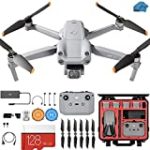 DJI Air 2s – Drone Quadcopter UAV with with 3-Axis Gimbal Camera, 5.4K Video, HardCase, 128gb SD Card, Landing pad Kit with Must Have Accessories
