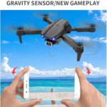 Drone with 1080P Dual HD Camera – 2023 Upgradded RC Quadcopter for Adults and Kids, WiFi FPV RC Drone for Beginners Live Video HD Wide Angle RC Aircraft, 2 Batteries?Trajectory Flight, Altitude Hold?Black?