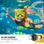 Chasing gladius MINI Underwater Drone, 4K 1080P 12MP UHD Underwater Camera, Remote and APP Remote Control, Adjustable Attitude ±45°, Dive to 330ft, ROV with Backpack, Bobbin Winder, Advanced Remote Control, Waterproof Wipe