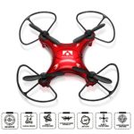 Mini RC Quadcopter, Mini RC Drone, eBoTrade 2.4Ghz 4CH 6-Axis Gyro UFO RC Quadcopter Drone for Kids & Beginners with 3D Flips, Headless Mode, One Key Return, Full Protectors, H/L Speed (Red)