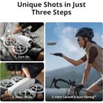 DJI Neo Drone 4K UHD Mini Quadcopter with 3 Battery Combo for Adults, 135g, Self Flying that Follows You, Palm Takeoff, AI Subject Tracking, QuickShots, Controller-Free Bundle w/Deco Gear Accessories