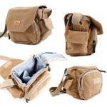 Light Brown Medium Sized Canvas Carry Bag for the Yuneec HD Racer drone – by DURAGADGET
