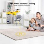 JJRC Mini Drone for Kids, RC Nano Quadcopter with Altitude Hold, Headless Mode, 3D Flip, One Key take Off and Landing and Speed Adjustment Airplane Helicopter Toy (Yellow)…
