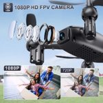 SANROCK H863 FPV Drones with 1080P HD Camera for Adults Kids Beginners, Throw to Go, Circle Fly, Waypoint Fly, Gesture Control, Voice Control, Gravity Sensor, 3D Flips, One Key Take Off/ Landing, Headless Mode, Altitude Hold, 2 Batteries, Gifts for Boys Girls