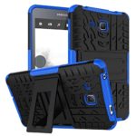 Samsung Galaxy Tab A6 7.0 2016 T280 T285 Case, BAUBEY Hybrid Rugged Armor Tough Shock Proof Hard Tire Tread Rubber Case Cover Stand for Samsung Galaxy Tab A6 7.0 SM-T280 SM-T285 (Blue)