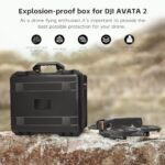 REYGEAK Avata 2 Carrying Case,Waterproof Hard Case for DJI avata 2,Avata 2 Case Bag Combo with DJI Goggles 3/RC Motion 3/FPV Remote Controller 3,Battery Charging Hub,FPV Drone Accessories