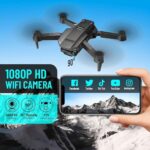 Drone with Camera for Adults Kids, 1080P HD Foldable FPV RC Quadcopter with Upgrade Gesture Control, 90° Adjustable Lens, Headless Mode, 2 Batteries, Carrying Case, Altitude Hold, 3D Flip