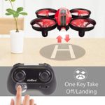 UDI U46 Mini Drone for Kids 2.4Ghz RC Drones with Auto Hovering Headless Mode Nano Quadcopter, Red
