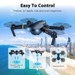 MOCVOO Drones with Camera for Adults Kids, Foldable RC Quadcopter, Helicopter Toys, 1080P FPV Video Drone for Beginners, 2 Batteries, Carrying Case, One Key Start, Altitude Hold,Headless Mode,3D Flips