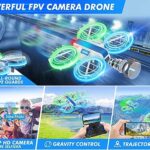 HASAKEE Drone with Camera 1080P HD FPV for Kids and Adults,Hobby RC Quadccopter for Beginners with Bright LED Light,Propeller Full Protect,2PCS Batteries,Kids Toy Easy to Play,M1S Drone