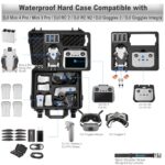 Lekufee Waterproof Hard Case Compatible with DJI Mini 4 Pro/DJI Mini 3 Pro/Mini 3 Drone/DJI RC 2/DJI RC N2/N1/DJI Goggles 2/DJI Goggles Integra/DJI RC Motion 2 and Accessories(Case Only)