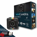 Camera, Action Camera, Nanny Cam, Mini Camera, Cop Cam, Spy Cams, Best Digital Small HD Super Portable with Night Vision and Motion Detection, Cameras for Home, Car, Drone, Office