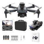 Drone Rc Quadcopter With 4k Hd Fpv Camera Three Lens Wifi Remote Control Aerial Drone Multirotors Circle Fly Altitude Hold Headless Mode Start Speed Gifts Toys…