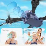 SNAPTAIN A10 Mini Foldable Drone with 720P HD Camera FPV WiFi RC Quadcopter w/Voice Control, Gesture Control, Trajectory Flight, Circle Fly, High-Speed Rotation, 3D Flips, G-Sensor, Headless Mode