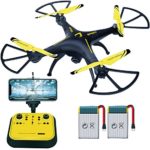 Drones for Beginners – Sopow 2.4GHz 6-Axis Gyro Quadcopter Drone with Onekey Takeoff Headless Mode Three Speed Mode Support Cellphone Ipad ( Yellow )