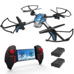KAI DENG K80 WIFI FPV RC Drone with 720P HD Camera live video, Kids Drones for Beginner & Kids with Extra 2 Batteries