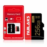 256GB Micro SD Card with Adapter SD Memory Cards for Camera (Class 10 High Speed), Memory Card for Phone Computer Dash Cam, Camcorder, GPS, Surveillance, Drone