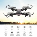Goolsky VISUO XS809S Wifi FPV Drone 720P Wide Angle HD Camera Live Video Foldable RC Quadcopter and One Extra Battery – Altitude Hold Headless Mode One Key Off/Landing APP Control Long Flight Time