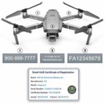 Mavic 2 Pro | Zoom Drone – FAA ID Bundle – Labels (3 Sets of 3) + FAA UAS Registration ID Card for Commercial Pilots + 6 Battery Labels
