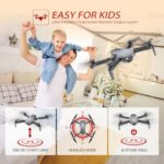 Drone with Camera, Drones for Kids and Beginners, Teen Boys Toys Gifts Ideas, 1080P HD Foldable FPV RC Drone Helicopter Quadcopter with One Key Start/Land, Altitude Hold, Gesture Selfie, 3D Flips, Gravity Control, 2 Batteries