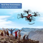 SANROCK X105W Big Drones with 720P HD Camera for Adults and Kids, WiFi Real-time Video Feed, App Control. Long Flying Time 17Mins, Altitude Hold, Gravity Sensor, Route Made, One Button Return