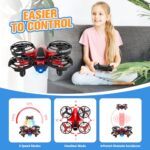 Drones for Kids,JEJAER Mini Drone – Kids Drone with 3D Flip, Auto Hovering,Rc Drone for Kids 8-12 with Headless Mode,Propeller Full Protect & 2 Batteries – Indoor Quadcopter,Great Flying Toys Gifts for Boys and Girls