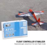 Jadeshay RC Flight Controller, F50A 3-Axle Gyro A3 V2 Stabilizer for RC Fixed-Wing Airplane