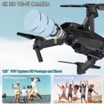 Drones for Adults with Cameras 4K, 3PCS Batteries Drones for Kids Foldable 4K Mini Drone with Camera RC Quadcopter, FPV Live Video, Altitude Hold, One Key Take Off/Landing, 3D Flip. Gifts for Girls/Boys