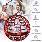 Hawiton Flynova Pro Flying Toys, Flying Ball Spinner Hand Operated Drone for Kids – Flying Boomerang Spinner with Endless Tricks 360°Rotating & LED Lights Helicopter Stress Relief Toys for Boys Gift